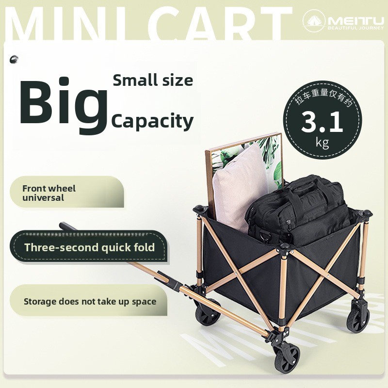 Outdoor Folding Wagon Portable - огляд і ціна Outdoor Camping Trolley