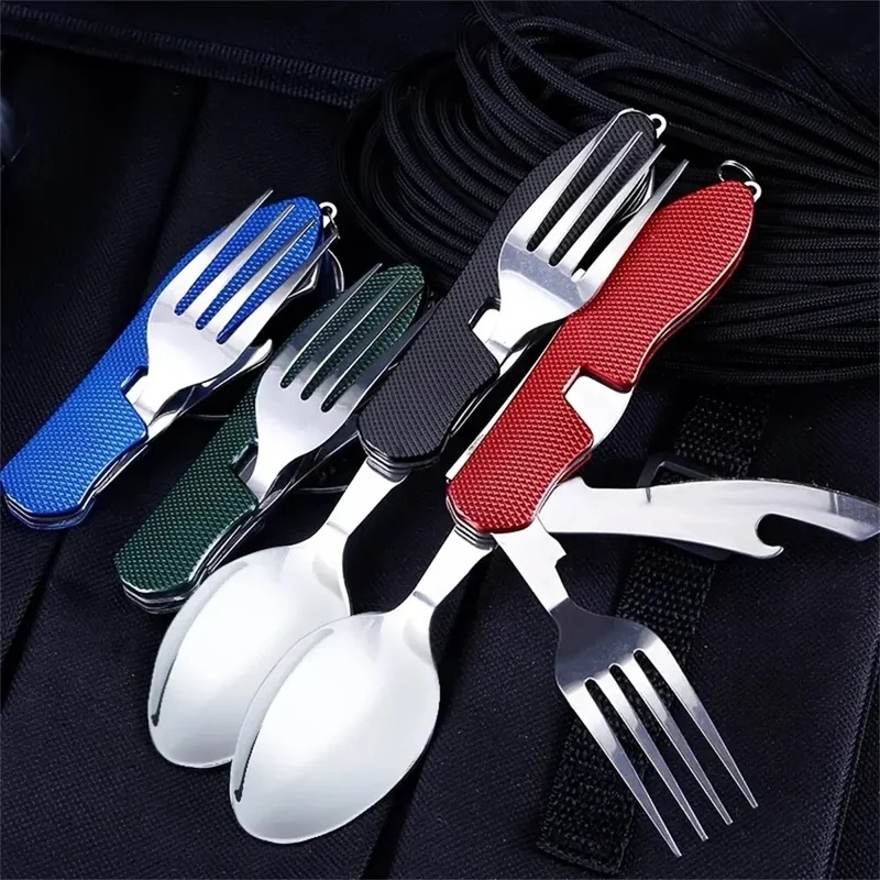 Stainless Steel Cutlery 4in1 O - огляд і ціна Outdoor Camping Dining Set